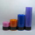 Paraffin Wax Materials and Multi-Colored Color Pillar Candle